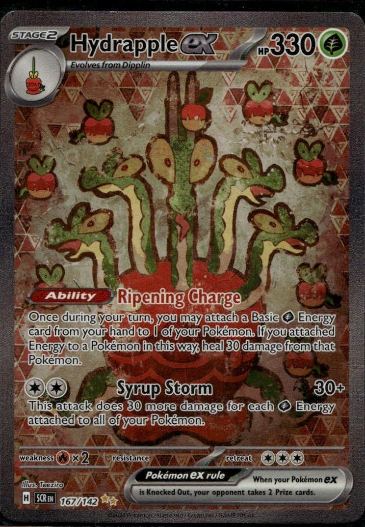 Hydrapple ex - 167/142 Holofoil SV07: Stellar Crown 167/142 NM