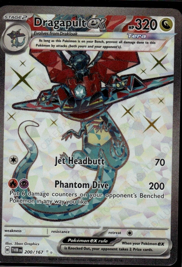 Dragapult ex Ultra Rare SV06: Twilight Masquerade 200/167 NM
