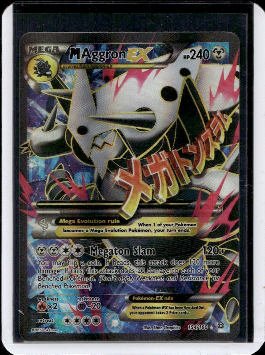 M Aggron EX (154 Full Art) Holofoil Ultra Rare XY - Primal Clash 154/160 NM