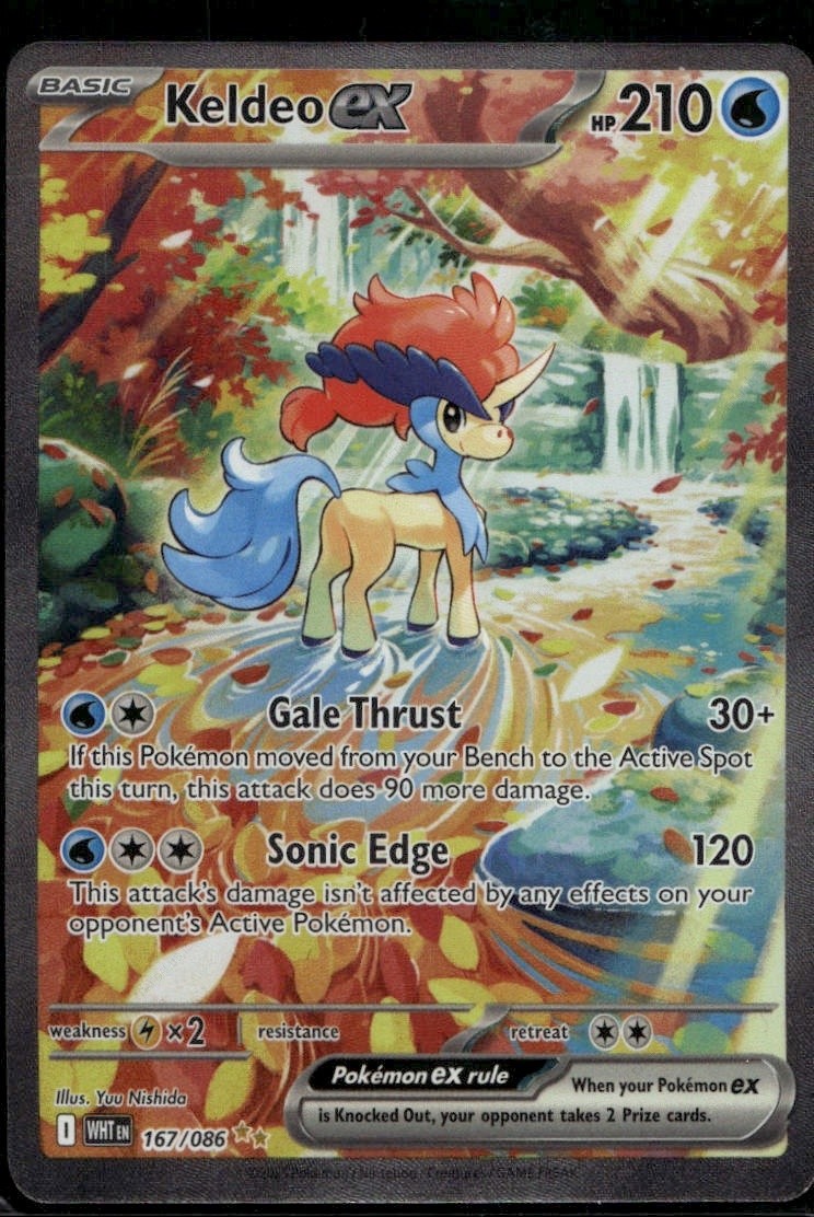 Keldeo ex - 167/086 Holofoil SV: White Flare 167/086 NM