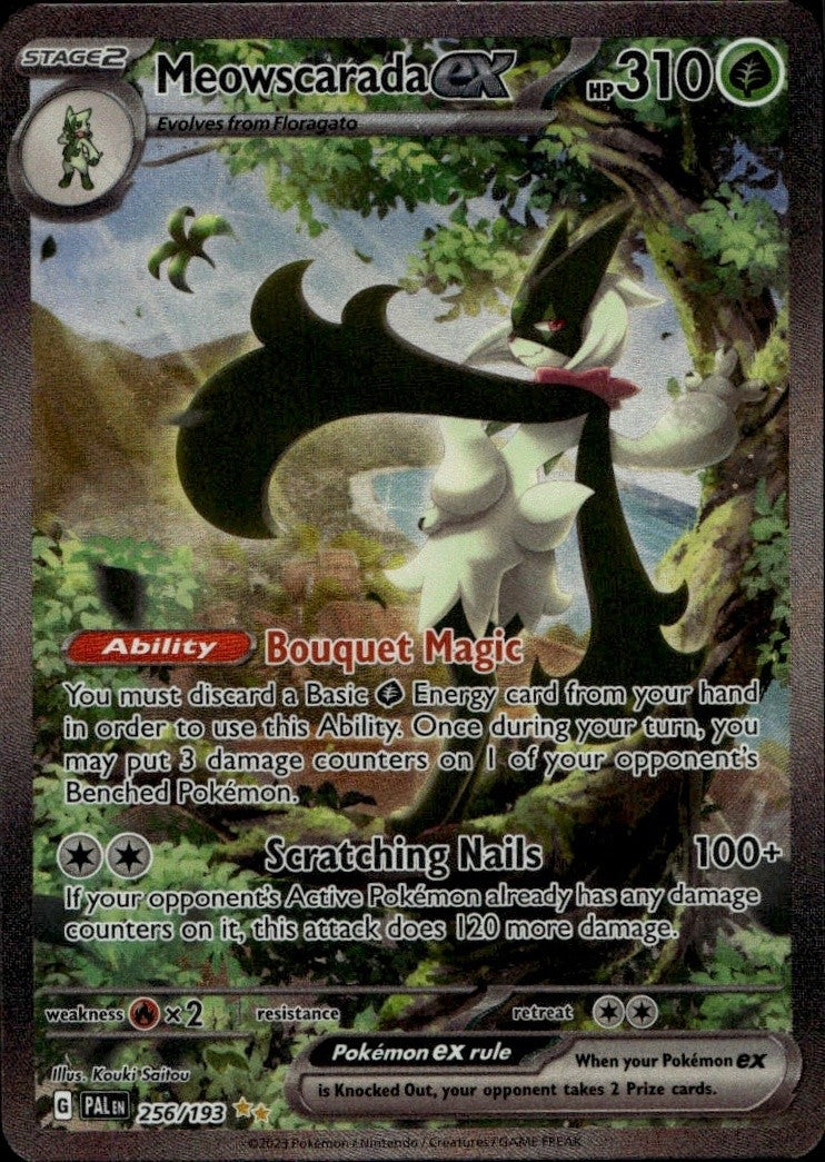 Meowscarada ex - 256/193 Holofoil SV02: Paldea Evolved 256/193 NM