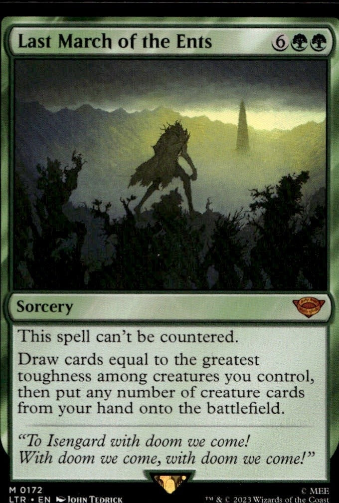 Last March of the Ents LOTR M 172 NM