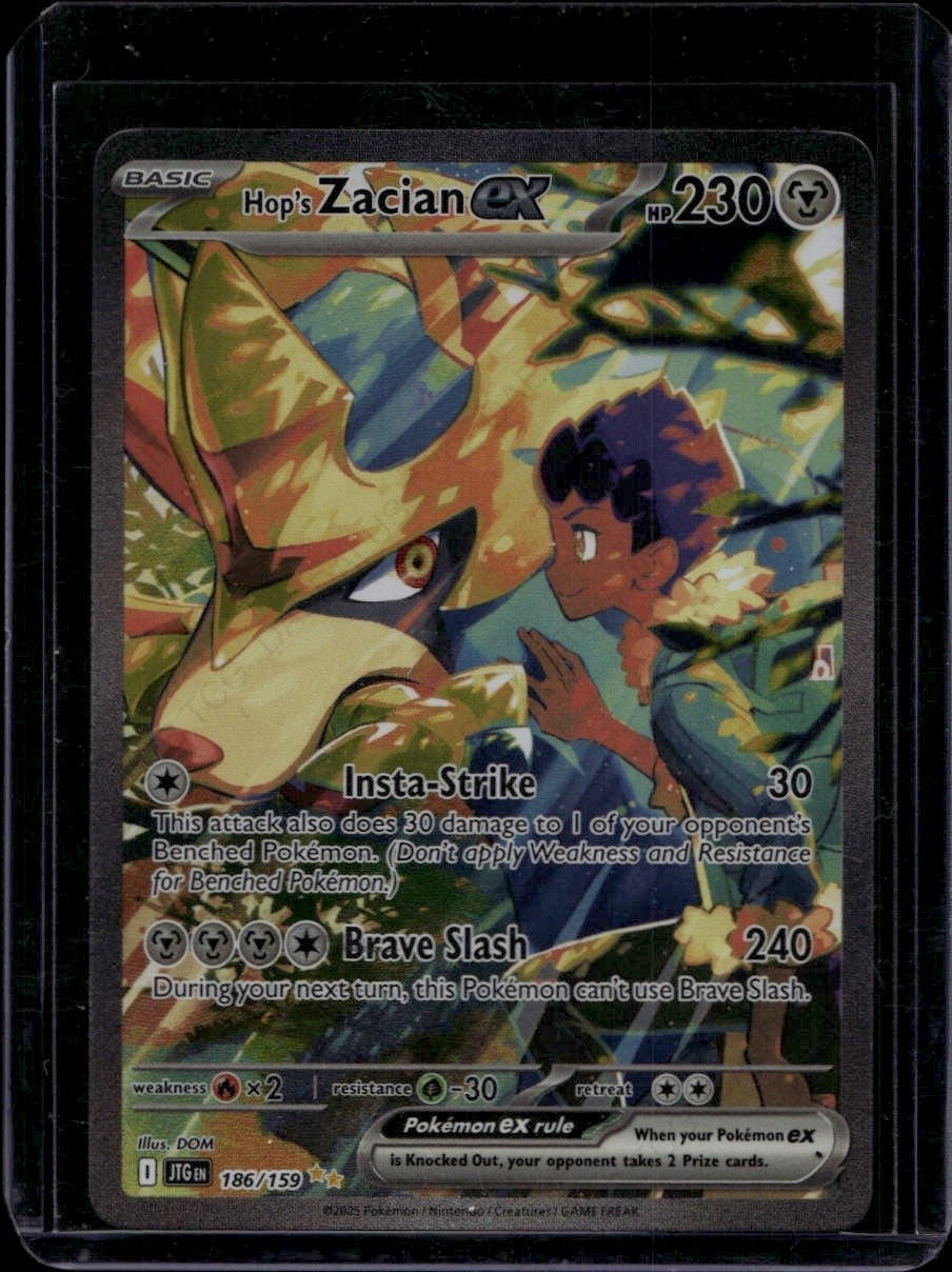 Hop's Zacian ex - 186/159 SV09: Journey Together 186/159 NM