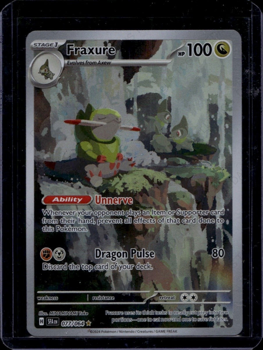 Fraxure - 077/064 Holofoil Illustration Rare SV: Shrouded Fable 077/064 NM