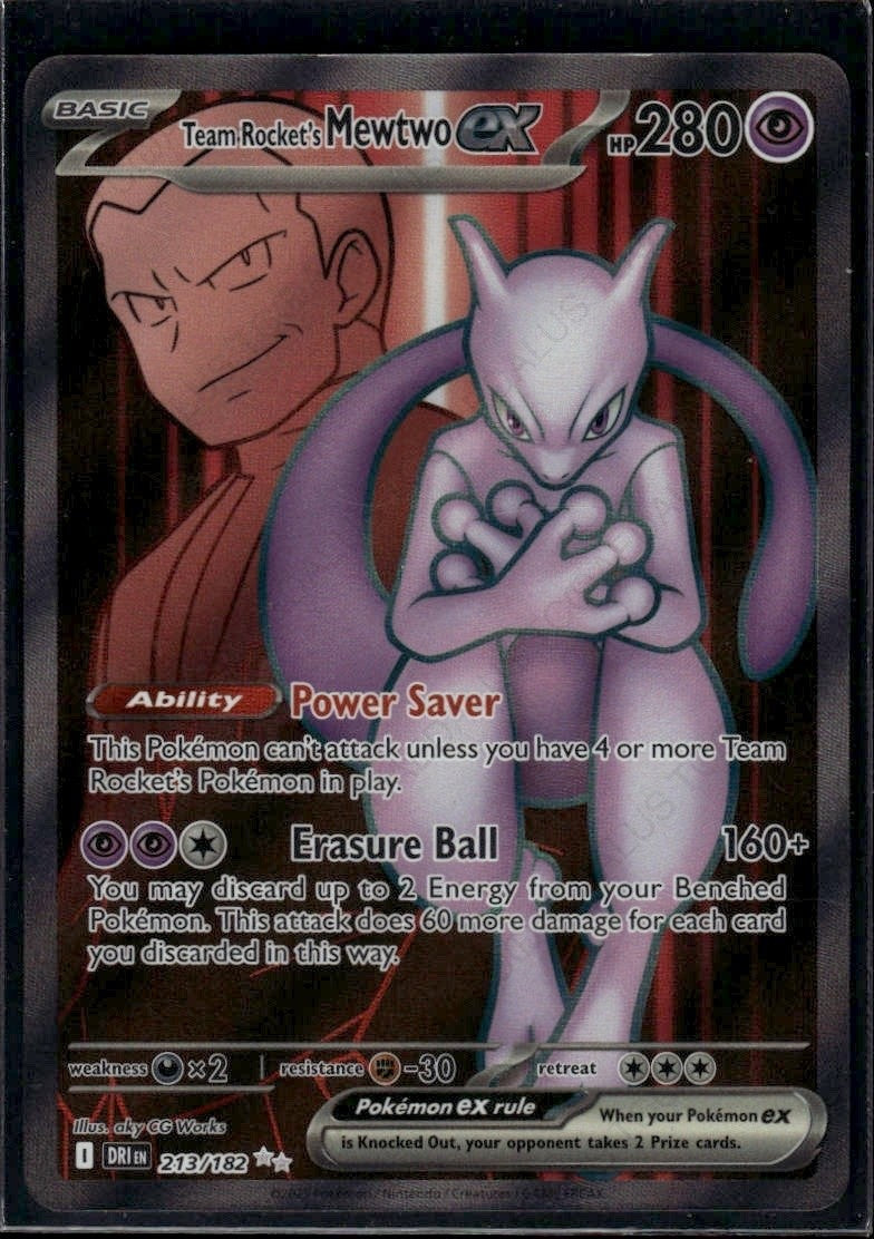 Team Rocket's Mewtwo ex - Ultra Rare SV10: Destined Rivals 213/182 NM