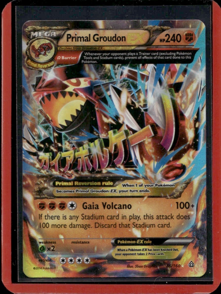 Primal Groudon EX (Omega) Holofoil Ultra Rare XY - Primal Clash 86/160 LP