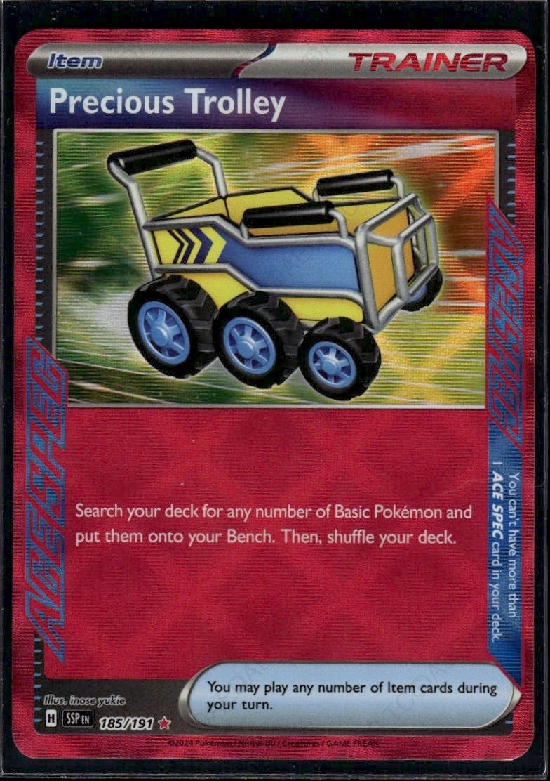 Precious Trolley ACE SPEC Rare SV08: Surging Sparks 185/191 NM