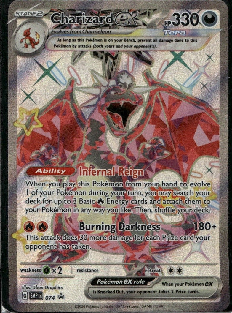 Charizard ex - 074 Holofoil Promo SV: Scarlet &amp; Violet Promo Cards 074 NM
