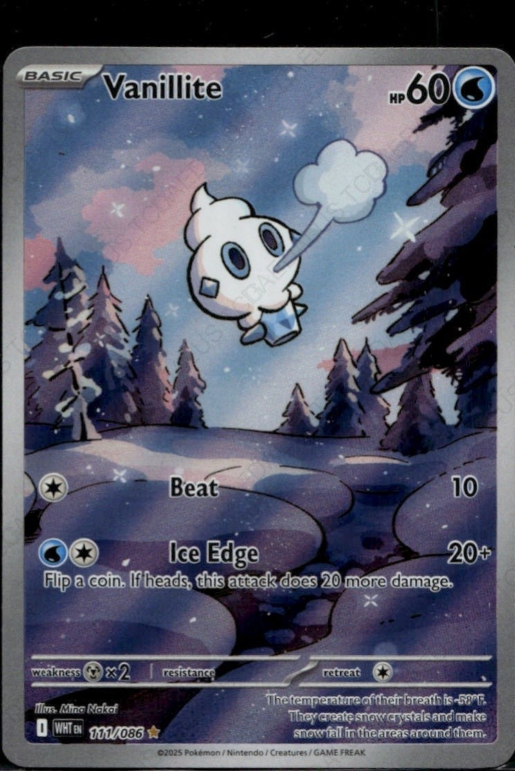 Vanillite Illustration Rare SV: White Flare 111/086 NM