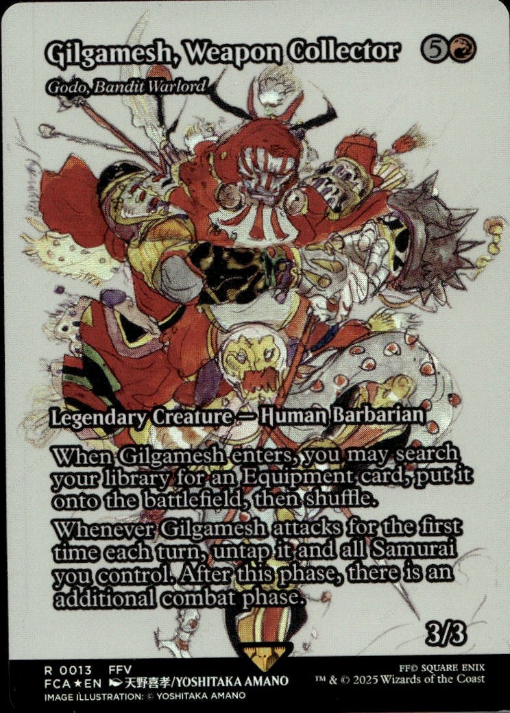 Gilgamesh, Weapon Collector - Godo, Bandit Warlord (Showcase) Foil NM 13