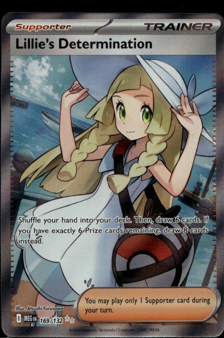 Lillie's Determination - 169/132 Holofoil ME01: Mega Evolution 169/132 NM