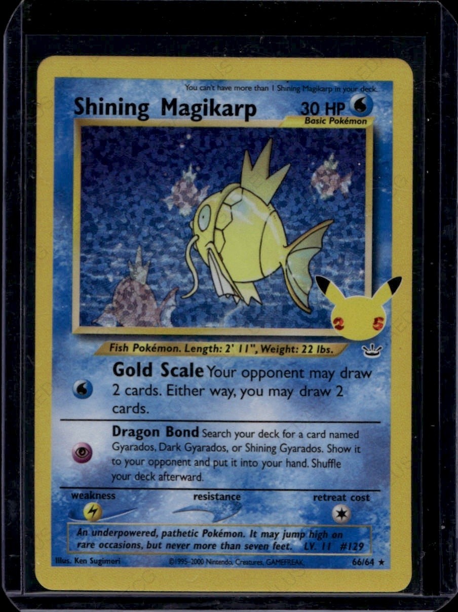 Shining Magikarp Holofoil Celebrations: Classic Collection 66/64 NM