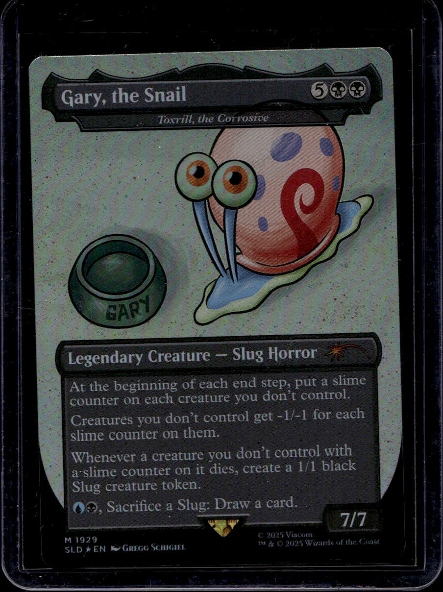 Gary, the Snail - Toxrill, the Corrosive (Rainbow Foil) Secret Lair 1929 NM
