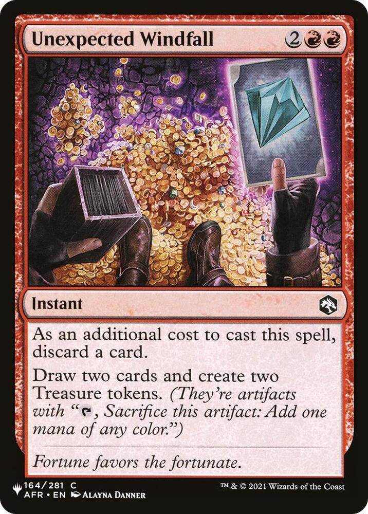 Unexpected Windfall — The List Reprints