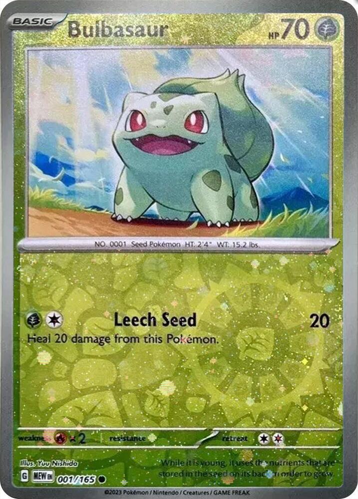 Bulbasaur - 001/165 (Reverse Cosmos Holo) (Costco Exclusive) — Miscellaneous Cards &amp; Products