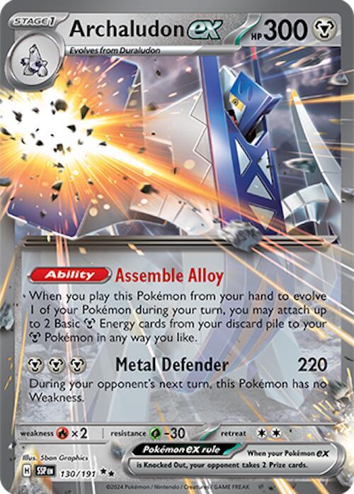 Archaludon ex - 130/191 — SV08: Surging Sparks