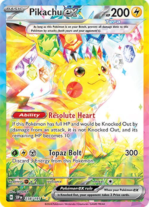 Pikachu ex - 238/191 — SV08: Surging Sparks