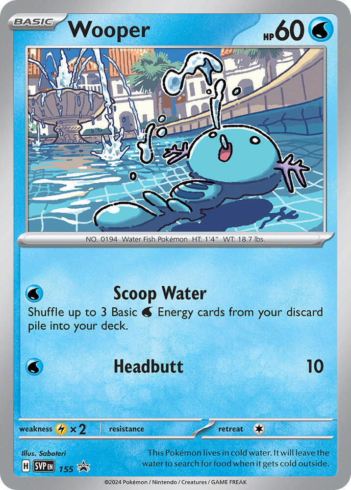 Wooper - 155 — SV: Scarlet &amp; Violet Promo Cards