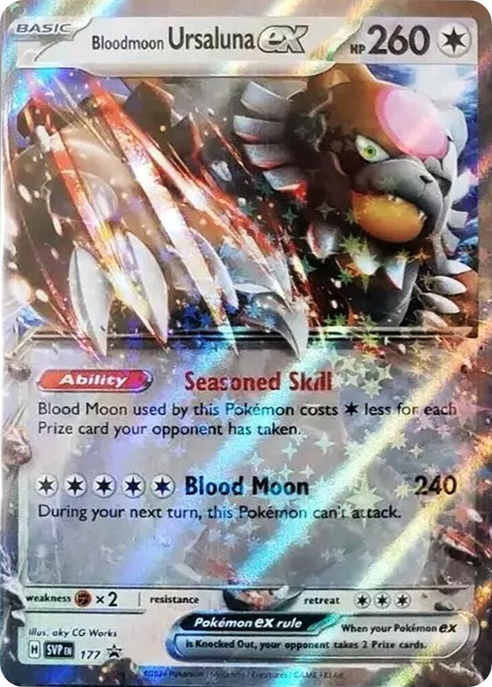 Bloodmoon Ursaluna ex - 177 — SV: Scarlet &amp; Violet Promo Cards