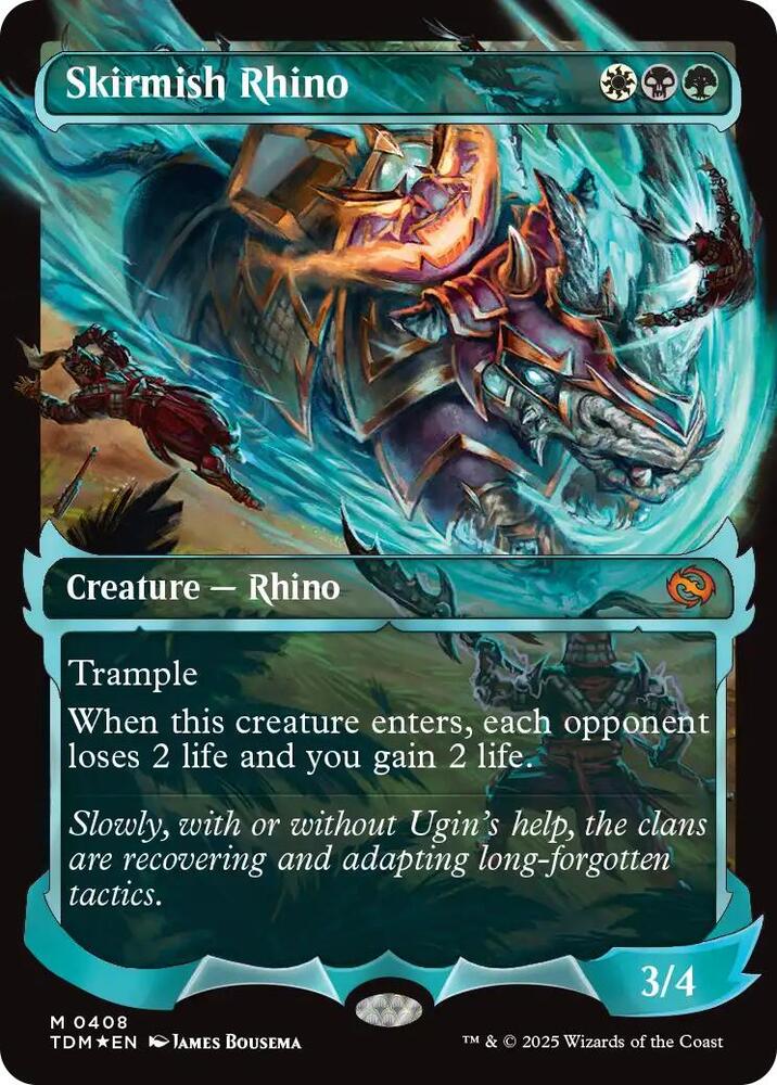 Skirmish Rhino (Showcase) — Tarkir: Dragonstorm