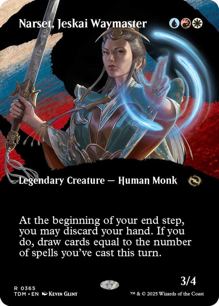 Narset, Jeskai Waymaster (Borderless) — Tarkir: Dragonstorm