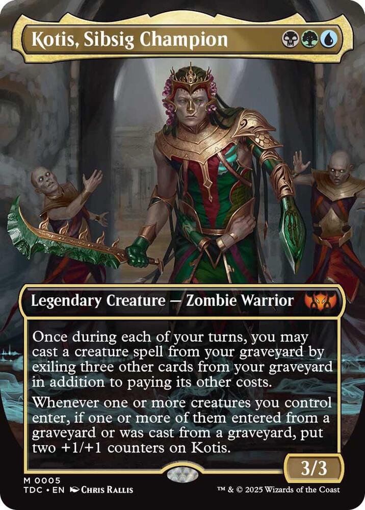 Kotis, Sibsig Champion (Borderless) — Commander: Tarkir: Dragonstorm