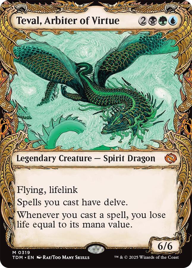 Teval, Arbiter of Virtue (Showcase) — Tarkir: Dragonstorm