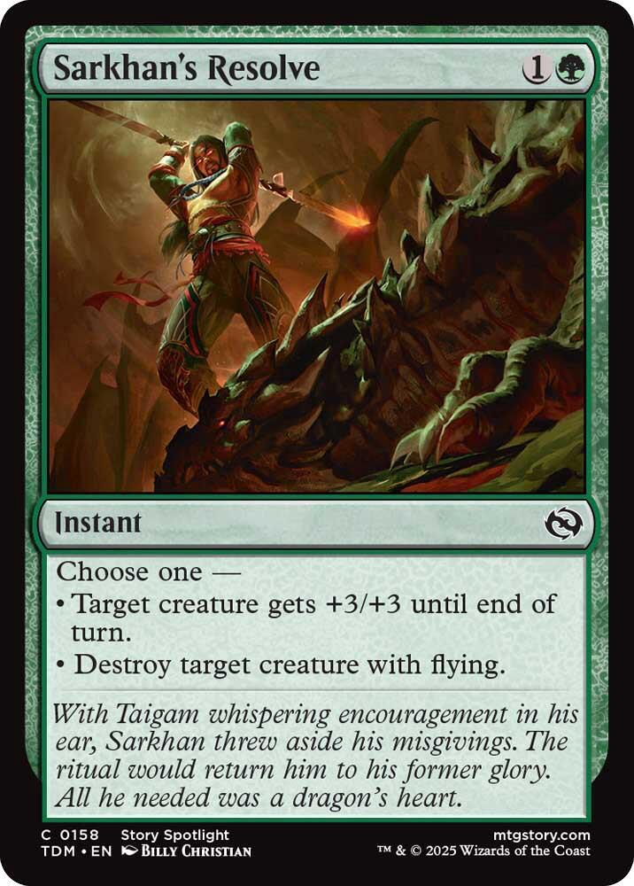 Sarkhan's Resolve — Tarkir: Dragonstorm