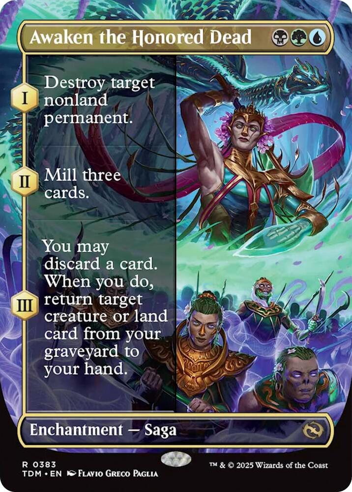 Awaken the Honored Dead (Borderless) — Tarkir: Dragonstorm