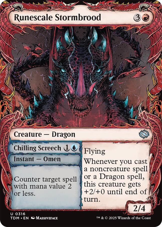 Runescale Stormbrood (Showcase) — Tarkir: Dragonstorm