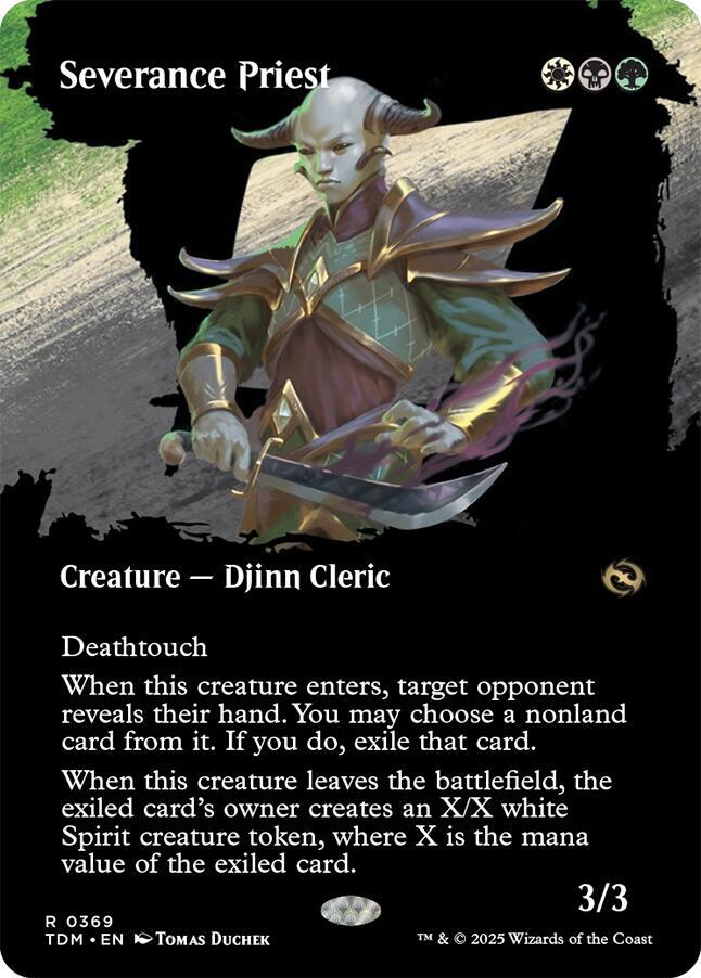 Severance Priest (Borderless) — Tarkir: Dragonstorm