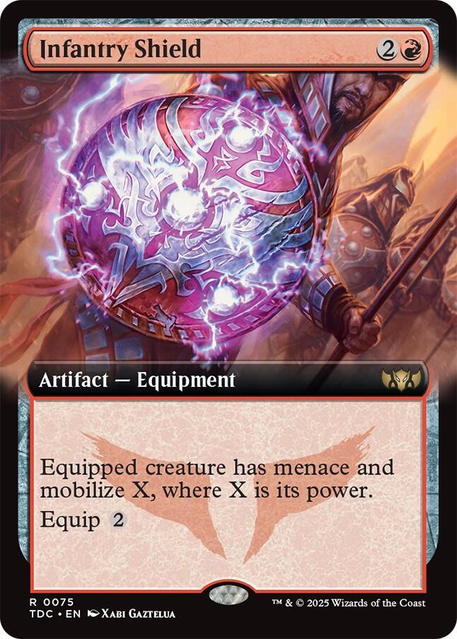 Infantry Shield (Extended Art) — Commander: Tarkir: Dragonstorm