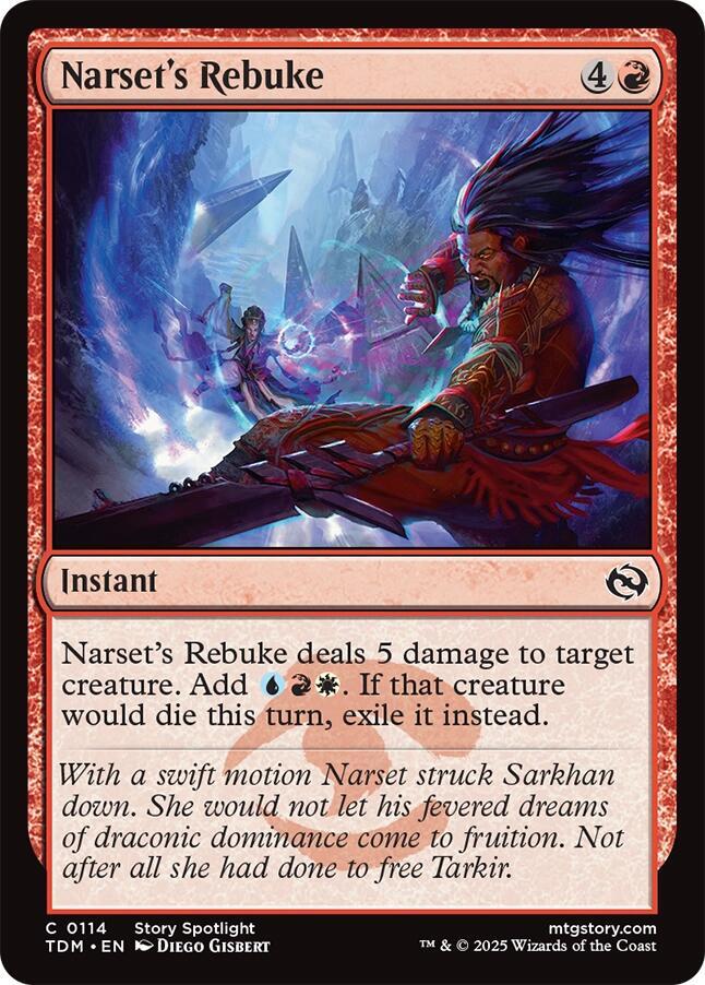 Narset's Rebuke — Tarkir: Dragonstorm