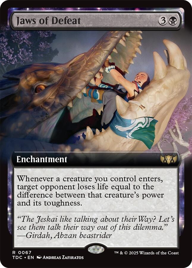 Jaws of Defeat (Extended Art) — Commander: Tarkir: Dragonstorm