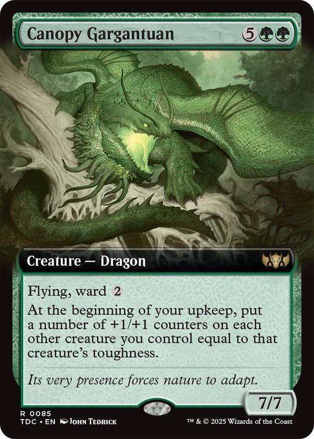 Canopy Gargantuan (Extended Art) — Commander: Tarkir: Dragonstorm