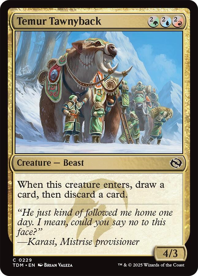Temur Tawnyback — Tarkir: Dragonstorm