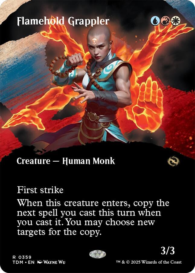 Flamehold Grappler (Borderless) — Tarkir: Dragonstorm