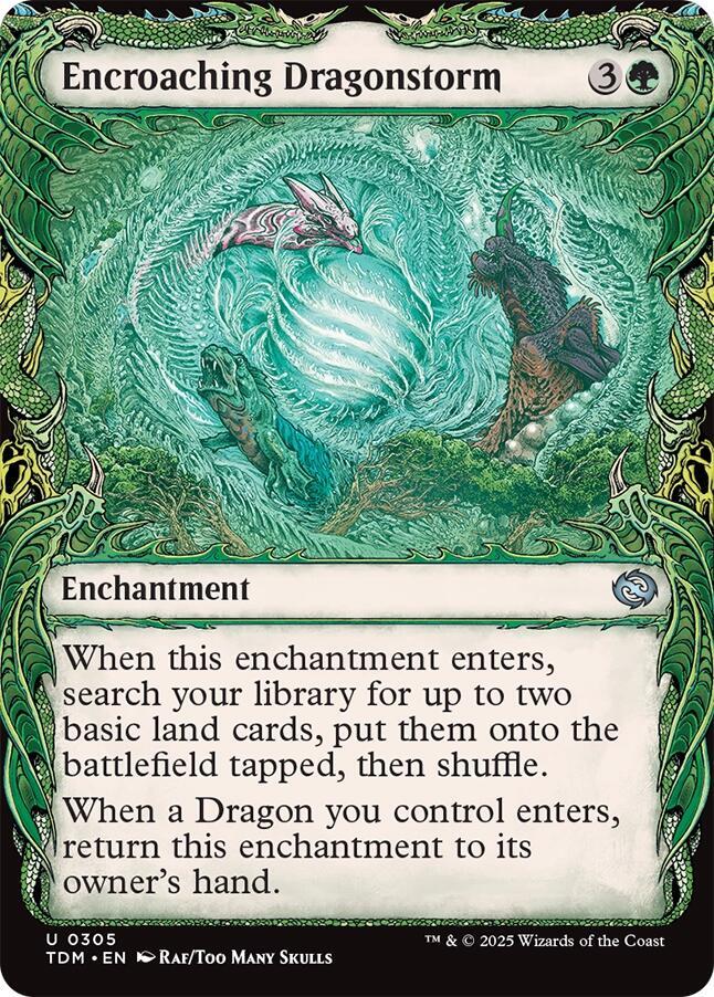 Encroaching Dragonstorm (Showcase) — Tarkir: Dragonstorm