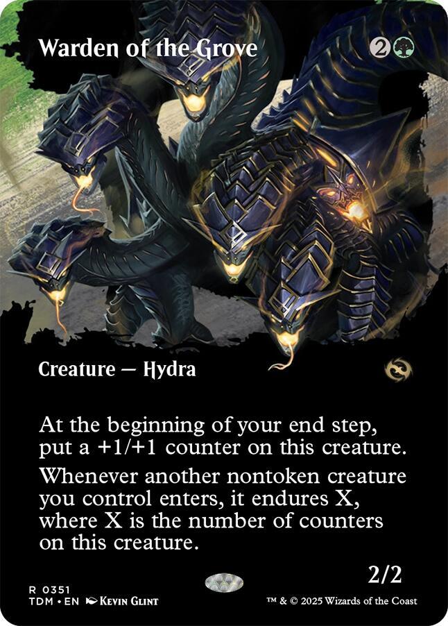 Warden of the Grove (Borderless) — Tarkir: Dragonstorm