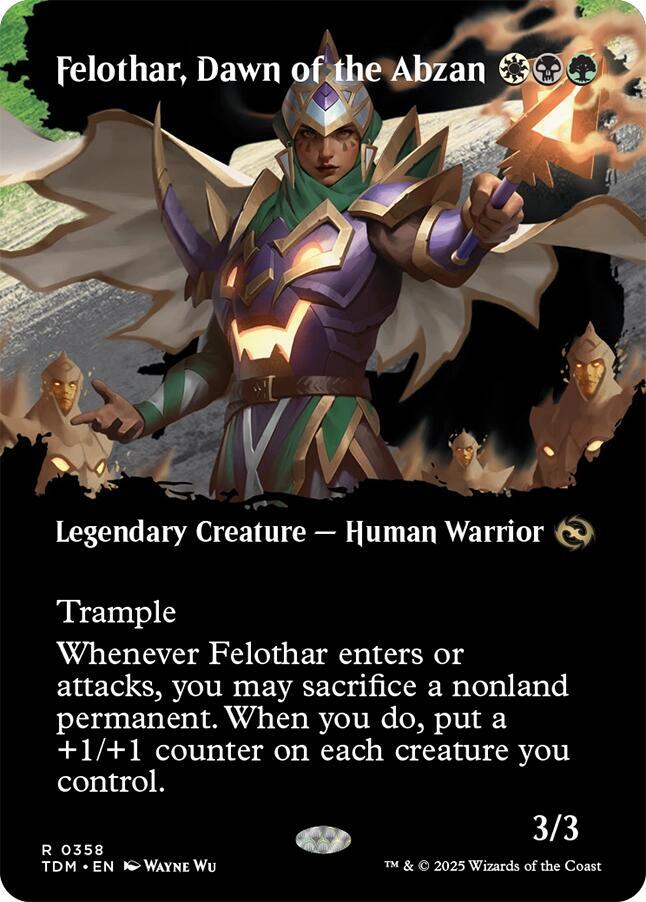 Felothar, Dawn of the Abzan (Borderless) — Tarkir: Dragonstorm