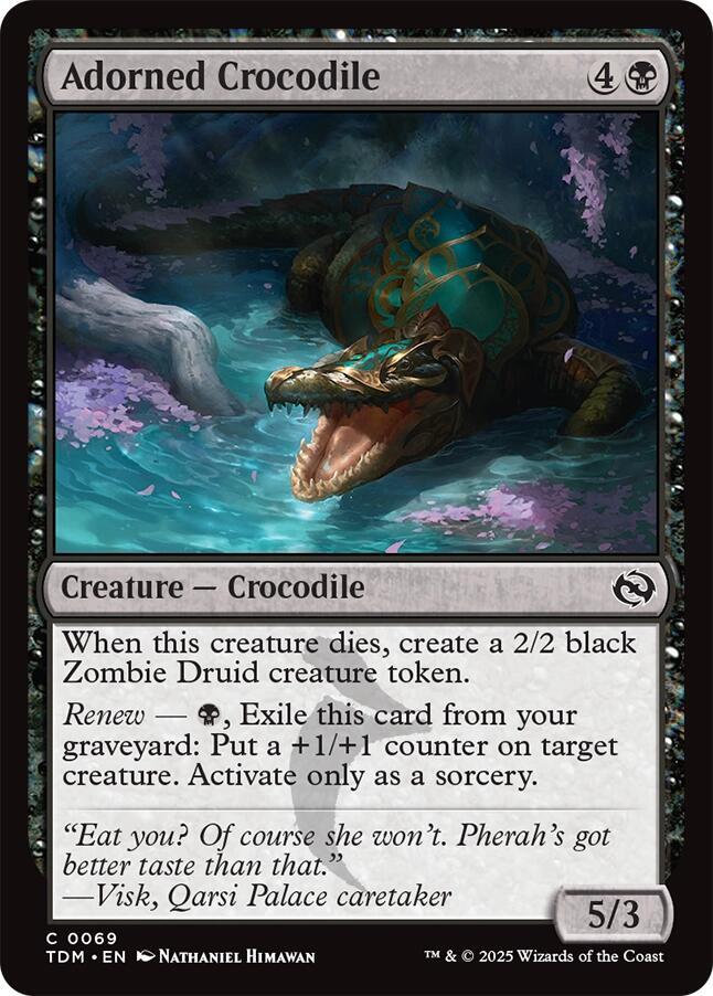 Adorned Crocodile — Tarkir: Dragonstorm