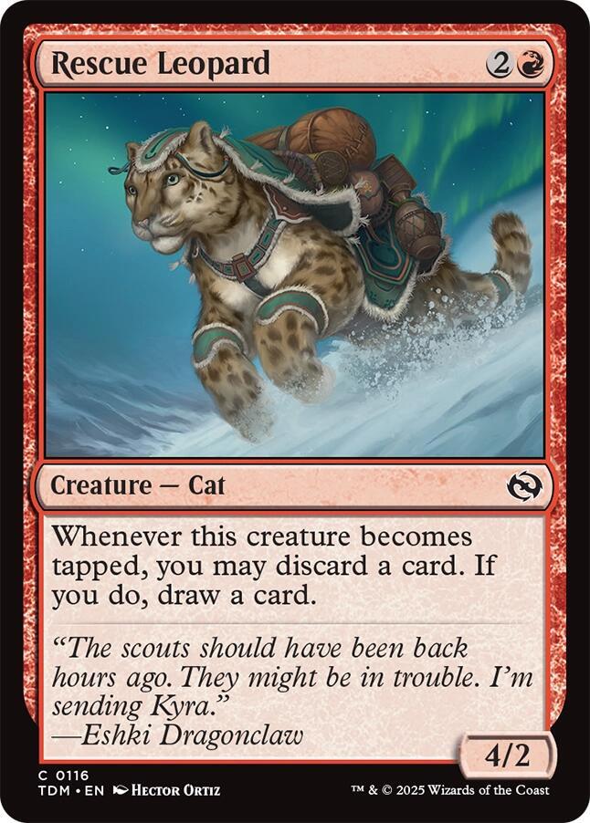 Rescue Leopard — Tarkir: Dragonstorm