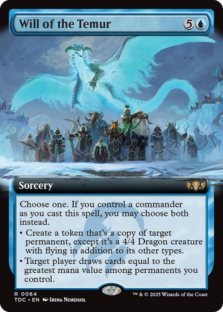 Will of the Temur (Extended Art) — Commander: Tarkir: Dragonstorm