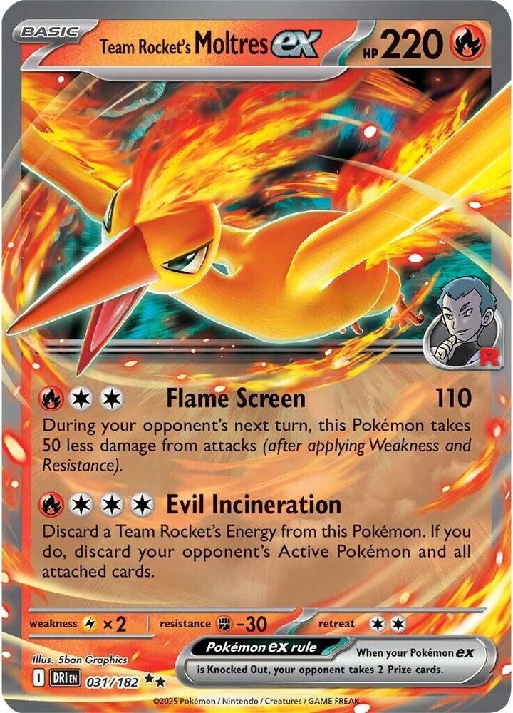 Team Rocket's Moltres ex — SV10: Destined Rivals