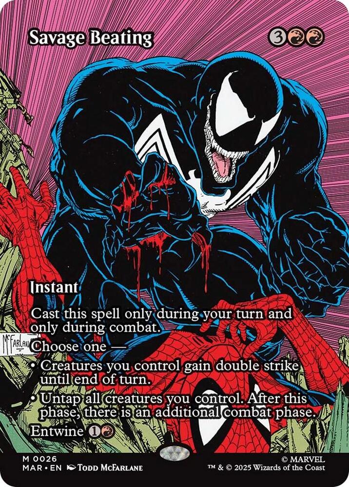Savage Beating (Borderless) — Marvel Universe Eternal-Legal