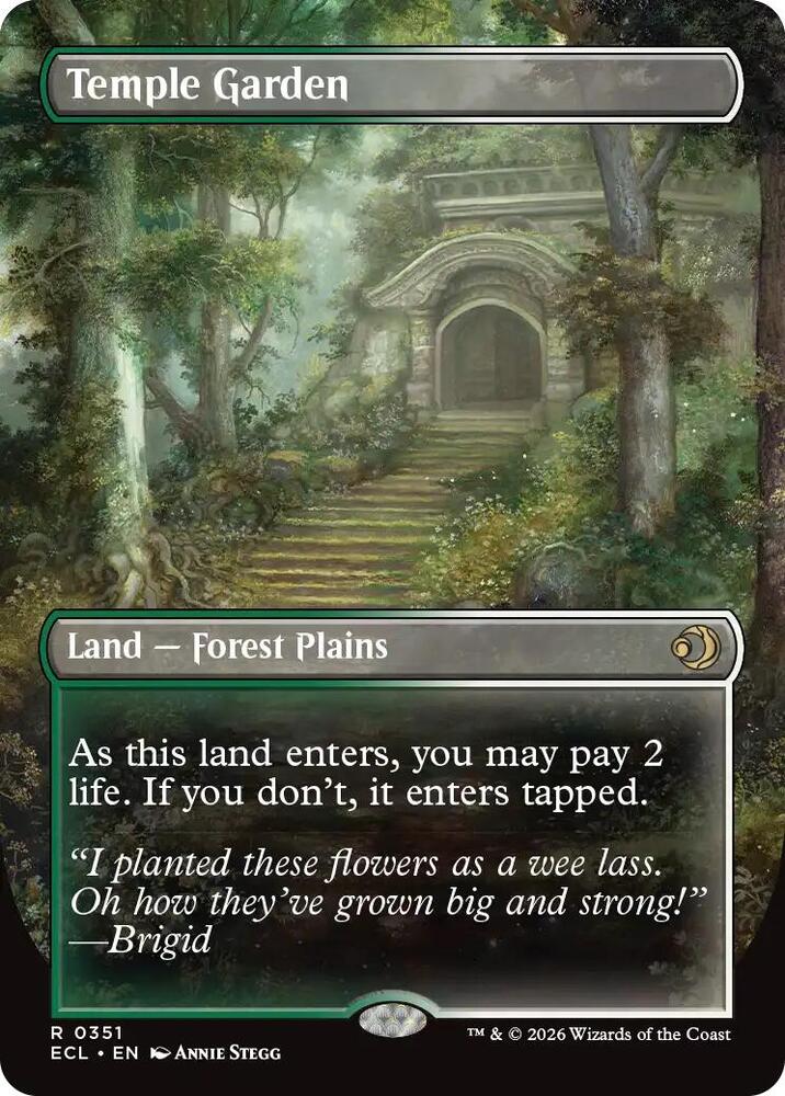 Temple Garden (Borderless) — Lorwyn Eclipsed