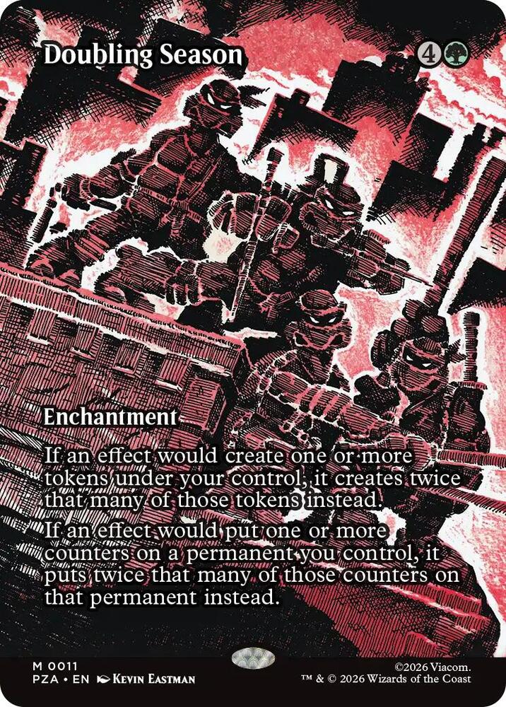 Doubling Season (Borderless) — Teenage Mutant Ninja Turtles Source Material