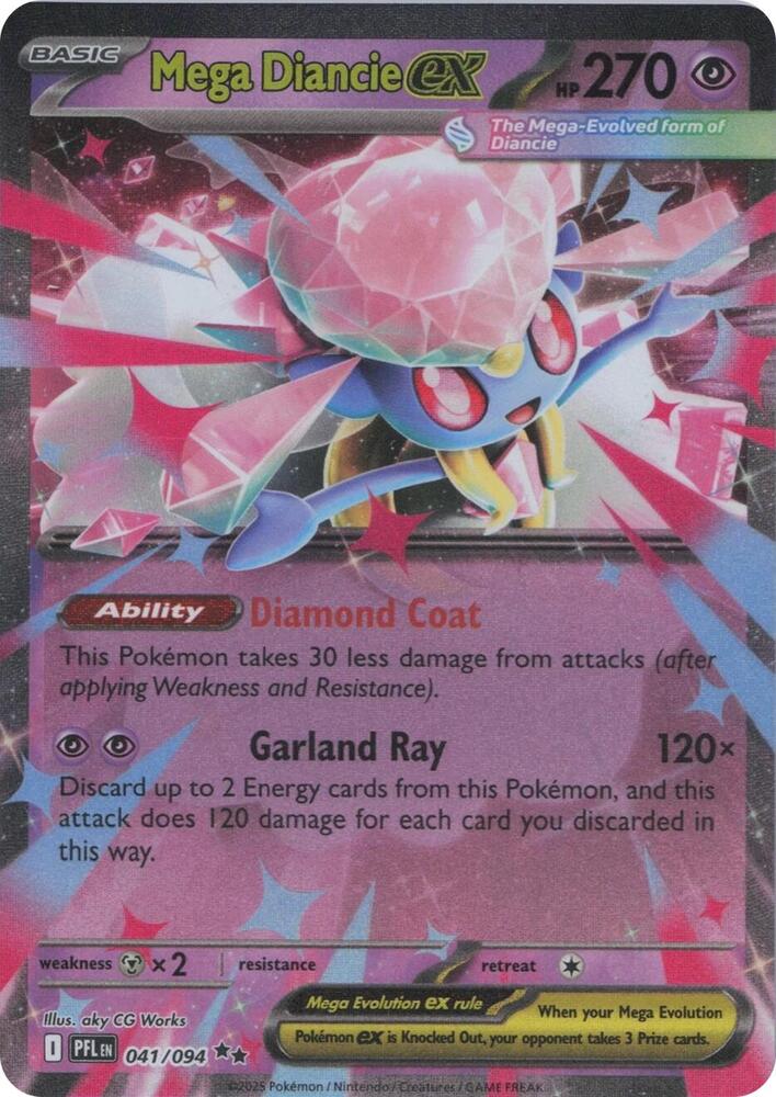 Mega Diancie ex — ME02: Phantasmal Flames