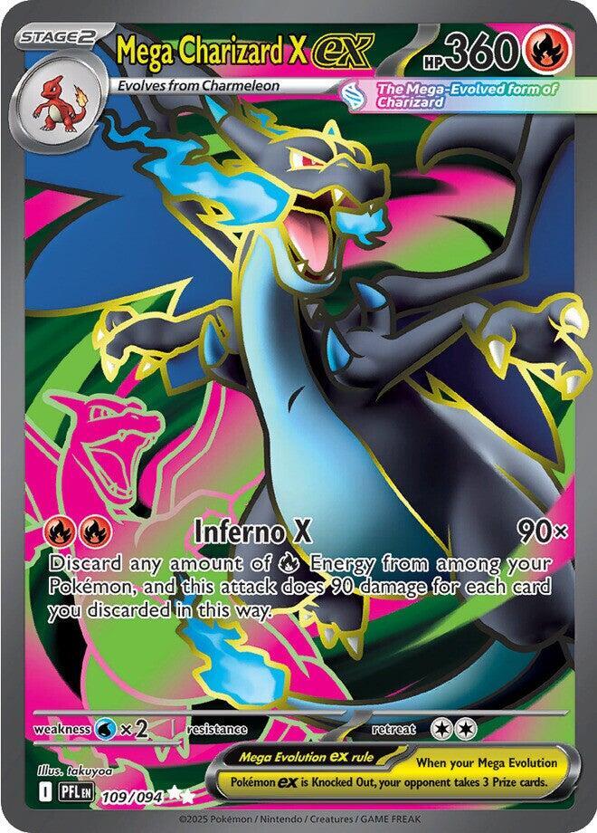 Mega Charizard X ex - 109/094 — ME02: Phantasmal Flames
