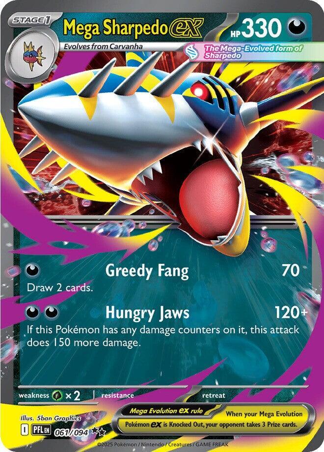 Mega Sharpedo ex - 061/094 — ME02: Phantasmal Flames